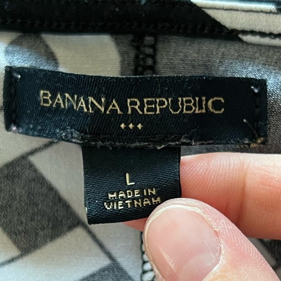 Banana Republic Black and White Midi Dress - Picture 3 of 3